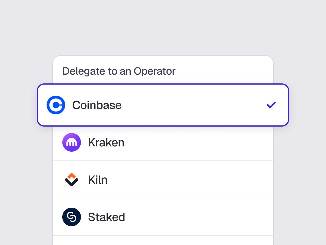 Restake ETH and Delegate to an Operator